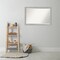 Beveled Bathroom Wall Mirror, Vista Brushed Nickel Narrow Frame